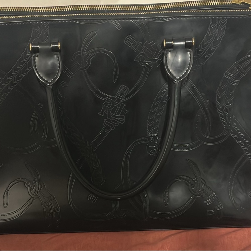 Black Embossed Women's Bag - Picture 2 of 6
